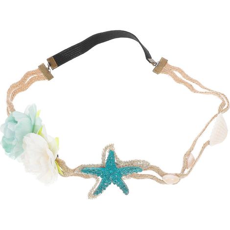 Bandeau de mariée en coquillages, accessoire de coiffure pour la plage (1/3)