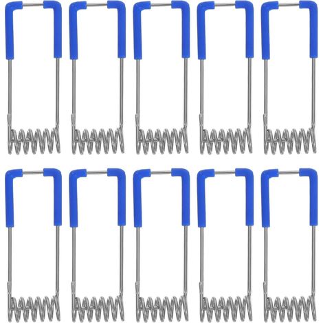 Clip ressort de serrage 70 pièces métal bleu, pour éclairage (1/5)