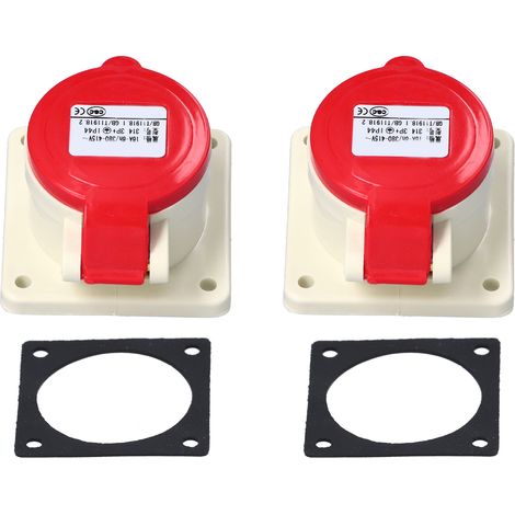 ZNG314 Connecteur prise industrielle 16A 3P+E IP44 Prise de courant mâle femelle 3 pôles étanche réceptacle atelier (1/5)