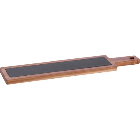 Ad Trend Tagliere Ardesia e Legno di Acacia 54 x 13 Cm