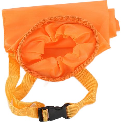Multifunktionaler Auto-Mülleimer, Hängeaufbewahrungstasche für die Rückbank, Reiseorganizer, orange (1/5)