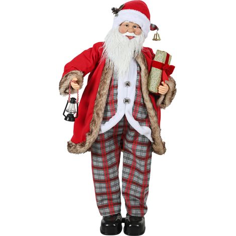 HOMCOM 120cm Animated Santa Claus with Sound Activated for Party Festival (1/5)