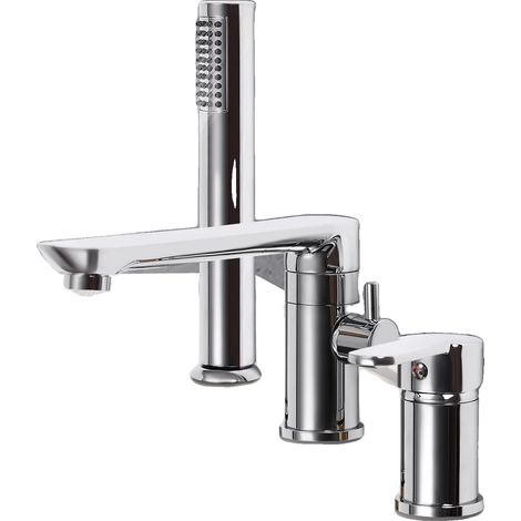 Douchette de baignoire, matériau en acier inoxydable, motifs de pulvérisation réglables, assemblage facile, compatibilité universelle, finition argentée élégante (1/5)