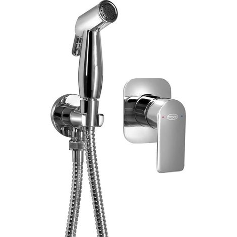 Aqualine Daphne - Unterputz-Bidetarmatur, mit Brause, mit Einbaukörper, Chrom DH841-01 (1/5)