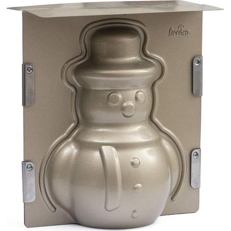 Decora 0075012 Stampo 3d Pupazzo Di Neve Antiaderente - 16 x 8,5 x h 20 cm (1/5)