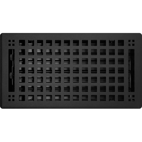 Couvre-grille d'aération Noir 6 x 12 (7.5 x 13.5 Face) noir (1/4)
