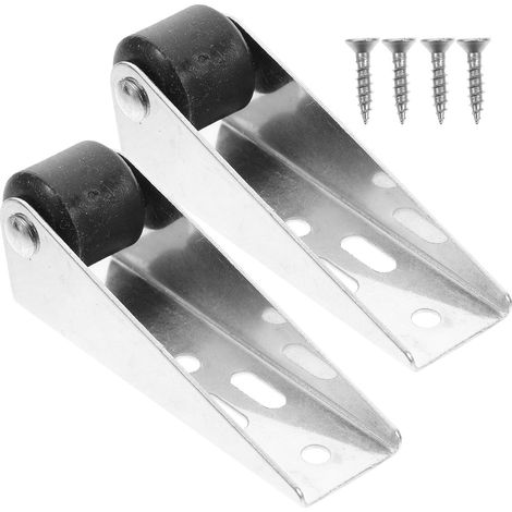 de support pour portes coulissantes 2 pièces poulies à rail (1/5)