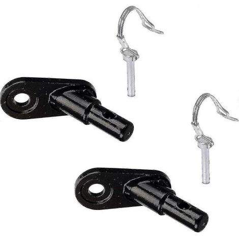 Attelage pour remorque de vélo avec goupille de verrouillage, adaptateur en acier (2 jeux) par SHENSHEN (1/3)