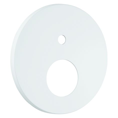 Rosette 48429 rund für EHM-FMS mit 2-Wege Umstellung moon white (1/2)