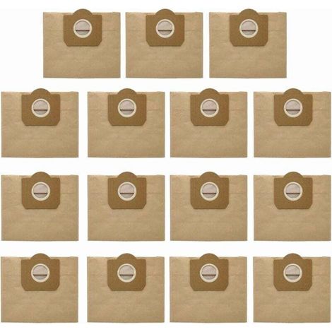 Sacchetti per aspirapolvere 6.959-130.0 per aspirapolvere e lavasciuga multifunzione Kärcher WD 3, MV 3, WD 3.200 a WD 3.800M SE4001 SE 4002, sacchetti filtro in carta (confezione da 15) (1/5)