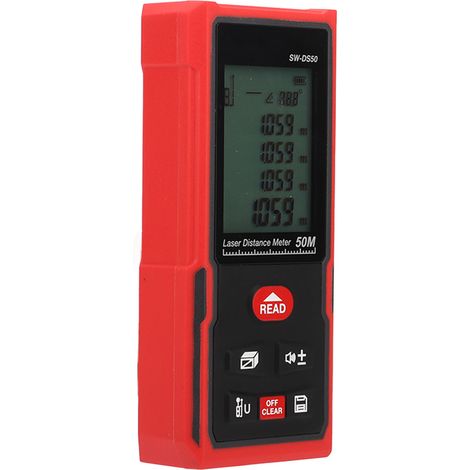 Télémètre laser infrarouge portable, mesure rapide et précise, portée de 50 m / 164 pi (630 à 670 nm).