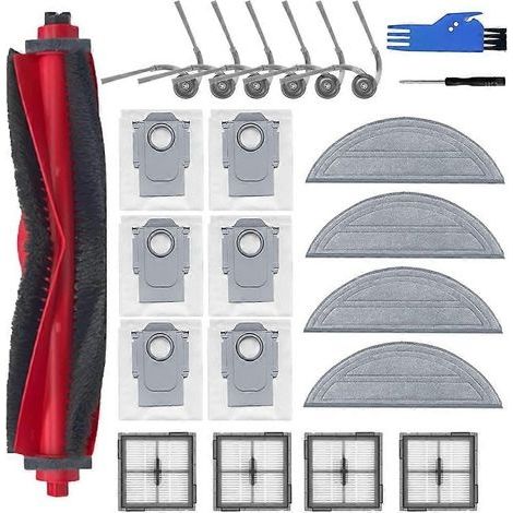 Pièces détachées pour aspirateur Roborock Q10 S5 / Q10 S5+ / Q10 X5 / Q10 X5+ / Q10 VF / Q10 VF+ : brosse, filtre, chiffon de nettoyage, sac à poussière (1/5)