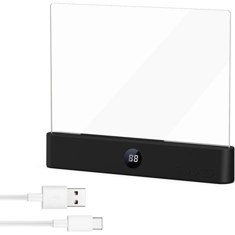Leselampe für Tablets, LED-Leselampe fürs Bett, Leselampe für Bücher, augenschonende Leselampe, Leselampe, Lesenachtlicht (schwarz)