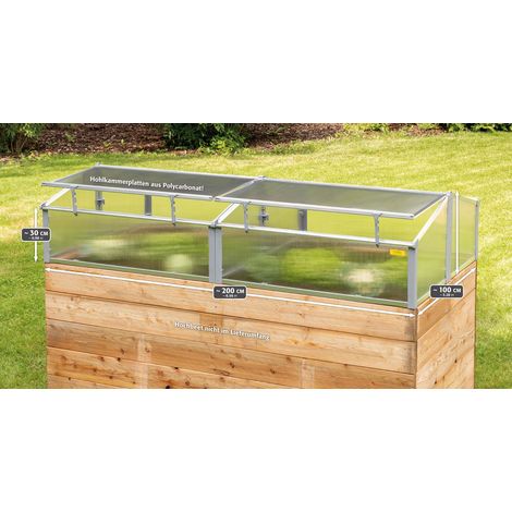JUWEL Thermo Frühbeet 200 / Thermohaus / Gewächshaus für Hochbeet 2x1m - 20443