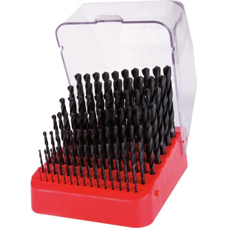 Ruko – Foret hélicoïdal HSS DIN 338 type N – Coffret métallique 19 pièces – Précision de concentricité élevée – Pour matériaux jusqu'à 900 N/mm² (1/5)