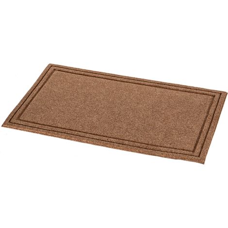 Zerbino Ingresso Antiscivolo 45x75 cm in Polipropilene Resistente, Tappetino Porta Interno Esterno Lavabile con Fondo in Gomma, Rettangolare o Mezzaluna Rettangolare (1/5)