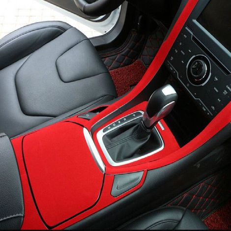 Nastro pellicola adesiva in velluto rosso wrapping per tuning e decorazione - Misura: 25mm x 2 Metri (1/5)