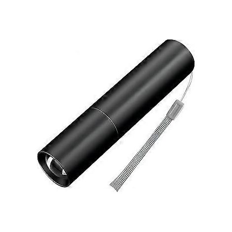 Mini-LED-Taschenlampe, wiederaufladbar, hohe Helligkeit, tragbar, 1200 Lumen, wasserdicht, Zoomfunktion, mit USB-Kabel, ideal für Camping, Wandern und Radfahren