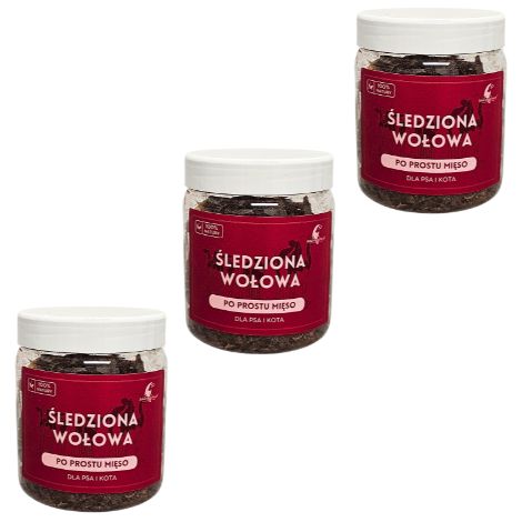 3x gefriergetrocknete Rindermilz 70 g für Hunde und Katzen Eisen, Vitamin B12 und C Anämie und Rekonvaleszenz Wachstumsphase BARF-Ernährung Gesunder Leckerbissen
