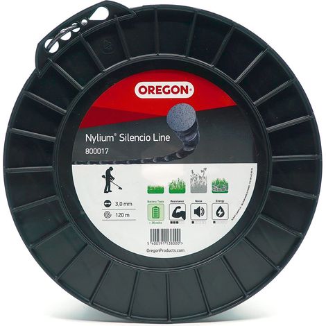 Filo decespugliatore Tondo Intrecciato Nylium Silencio Nero ø3.0mm/120m Oregon 800017 (1/4)