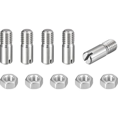 5Pcs Goujon Cylindrique À Fente M8 x 22mm Acier Inoxydable 304 (1/5)