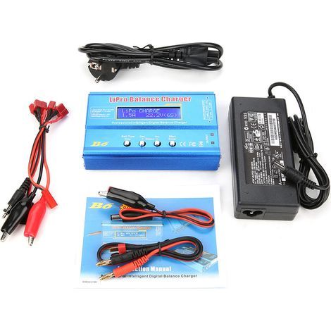 B6 80W Digitales LCD-Balance-Ladegerät/Entladegerät für LLiPo NiMH RC-Akkus (EU-Stecker) (1/5)