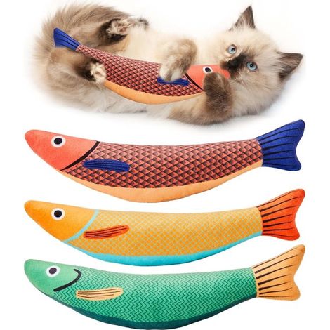 Juguetes de menta para gatos, juego de 3, juguete elástico con sabor y sonido a menta para gatos, suave y duradero, tamaño 24 cm, adecuado para (1/5)