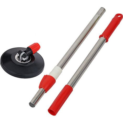 Fourniture directe d'usine - Accessoires pour balais-serpillères rotatifs en gros - Manche de balai antidéflagrant renforcé en acier inoxydable 304 (rouge) (1/5)