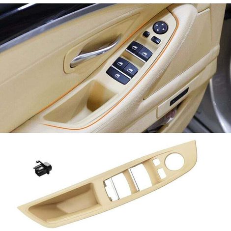 Pour BMW Série 5 F10/F11 Poignée de porte, Poignée de porte avant, Poignée intérieure gauche F10 F11 : 520 523 525 528 530 535 (2010-2016) - Beige (1/4)