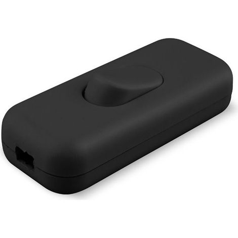Interruttore bianco bipolare piatto nero ONLEX 4A