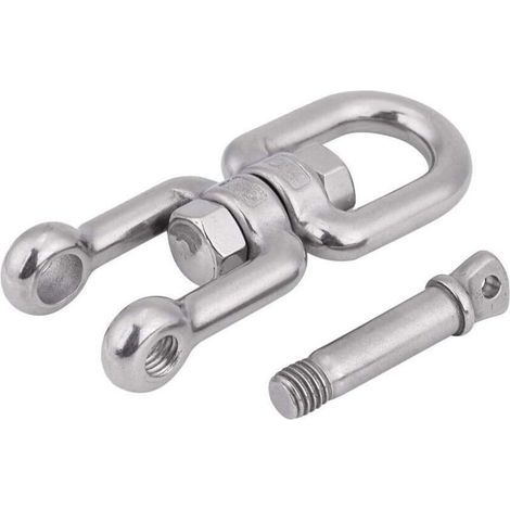 Grillo girevole, dispositivo di aggancio ad anello girevole in acciaio inossidabile 304 resistente (12 mm) (1/4)