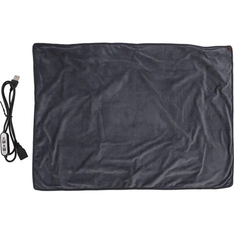 Couverture chauffante multifonctionnelle, contrôle de la température réglable, chauffage électrique USB, gris (1/5)