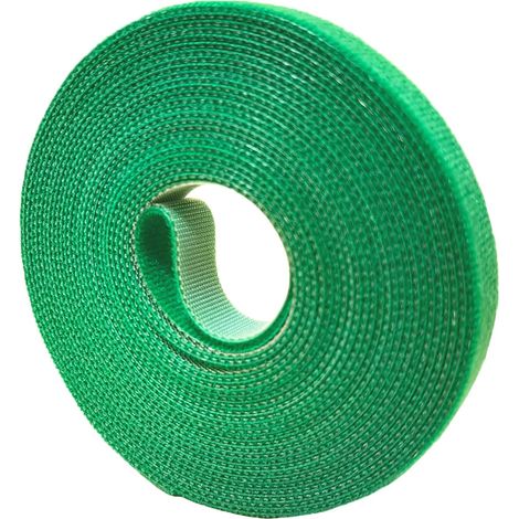 Gartenbefestigungsbänder, grün, Pflanzenstützbänder, schonend zu Pflanzen (14,5 mm x 5 Meter, 1 Rolle, grün) (1/3)