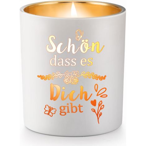Cadeaux pour femme, bougie parfumée à la flamme, petite amie, maman, grand-mère, sœur, fille, pour anniversaire, bougie lavande (1/5)