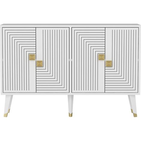 Buffet console avec portes et étagères 120 cm Ahart (1/5)