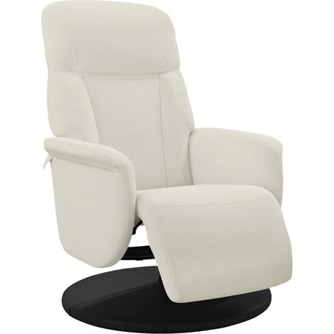 Maison Exclusive - Relaxsessel mit Fußteil Creme Samt (1/5)