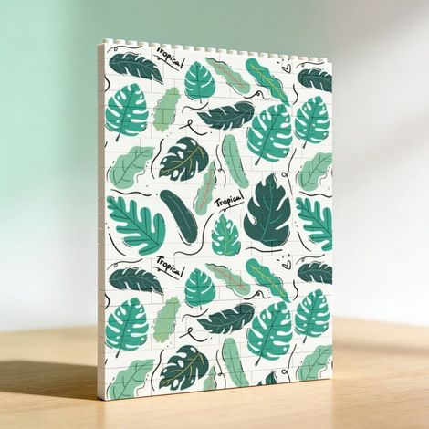 Cadre artistique en blocs pour la Saint‑Valentin, cadeau pour anniversaire (1/5)