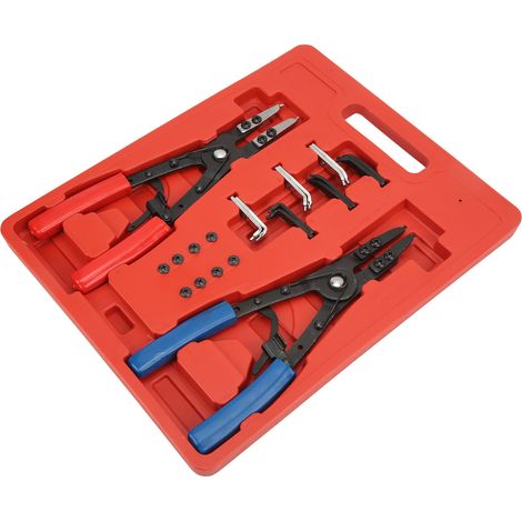Jeu de 2 pinces à circlips robustes pour circlips internes et externes, outil universel pour la réparation automobile (1/5)