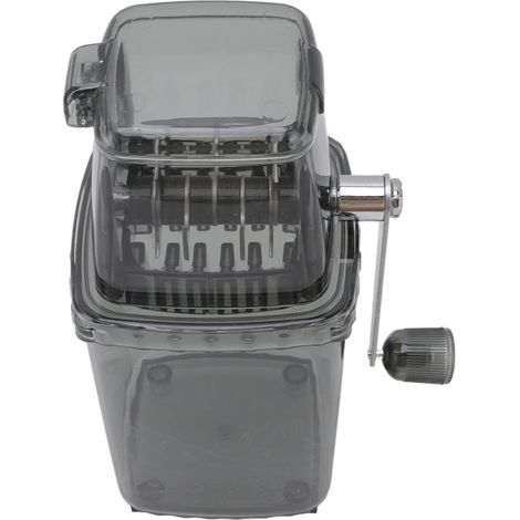 Broyeur à glace manuel, petit broyeur portable, machine à granita manuelle pour la maison, gris (1/5)