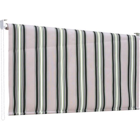 Tenda da sole a caduta 200 x 250 centimetri tenda parasole verticale rigata verde
