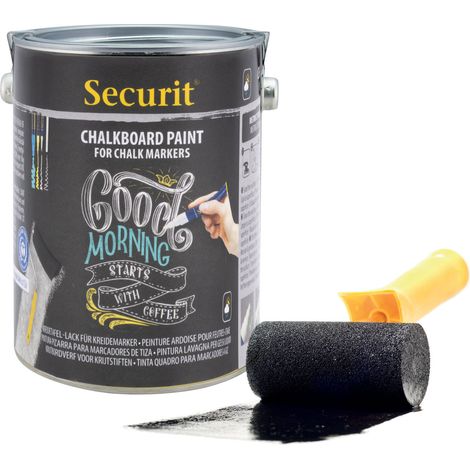Pot de peinture ardoise acrylique à base d'eau - 2,5L - Securit