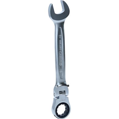 KS Tools GEARplus Gelenk-Ratschenringmaulschlüssel feststellbar, 17mm - 503.4817 (1/4)