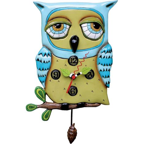 Horloge Allen Hibou bleu (1/2)