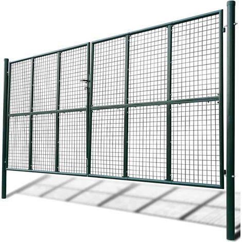 Maison Exclusive - Maschen-Gartentor 400x200 cm (1/4)