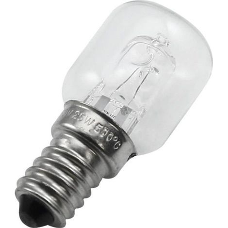 (Transparent) E14 Hochtemperaturlampe 500 Grad 25W Halogen-Ofenlampe E14 250V 25W Quarzlampe (1/4)