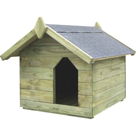 Hundehütte mit Dach Imprägniertes Kiefernholz