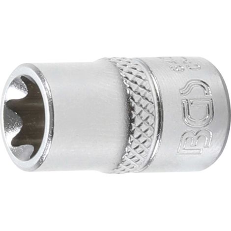 BGS Steckschlüssel-Einsatz E-Profil Antrieb Innenvierkant 6,3 mm (1/4") SW E11 - 6431