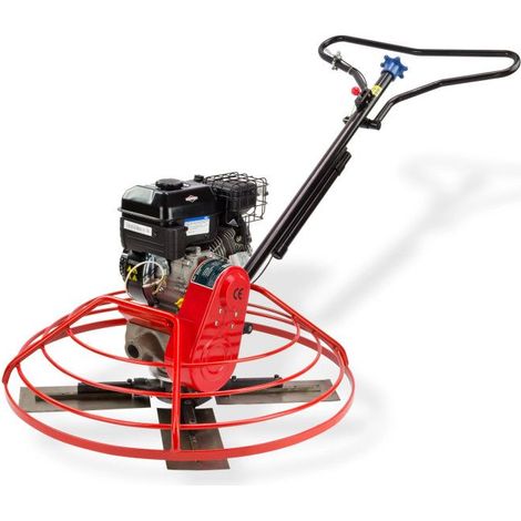 Dema – Talocheuse hélicoptère mécanique pour béton – Moteur B&S 4,8 kW – Ø de travail 95 cm – Vitesse 70-140 t/min – Pales interchangeables