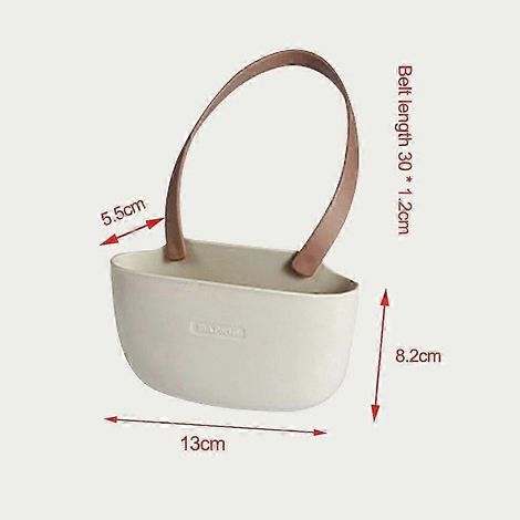 Accessoires d'évier de cuisine - égouttoir suspendu en silicone réglable et porte-savon,brown,white (1/5)