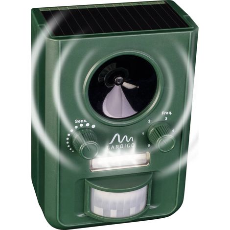 Répulseur d'animaux Gardigo Type de fonctions multiple fréquence, éclairage LED, solaire 1 pc(s)